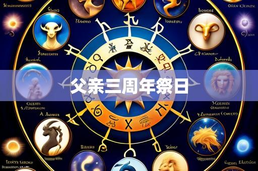 父亲三周年祭日