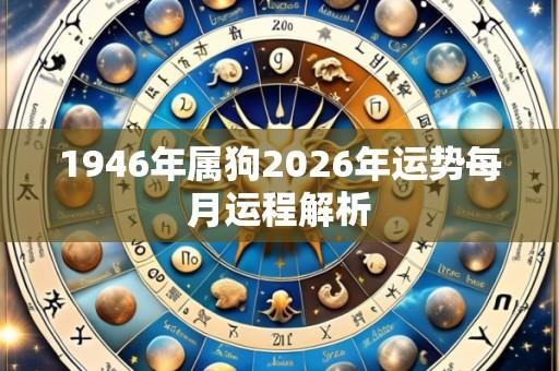 1946年属狗2026年运势每月运程解析