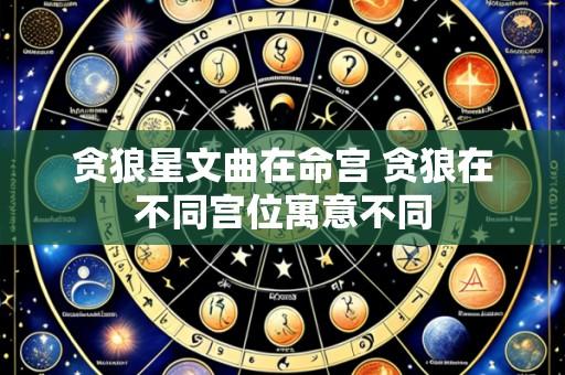贪狼星文曲在命宫 贪狼在不同宫位寓意不同