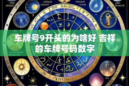 车牌号9开头的为啥好 吉祥的车牌号码数字