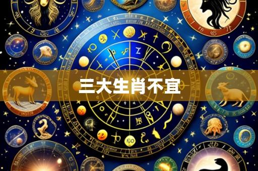 三大生肖不宜