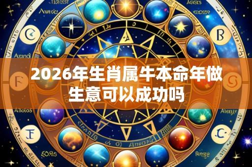 2026年生肖属牛本命年做生意可以成功吗