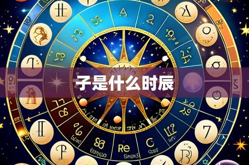 子是什么时辰
