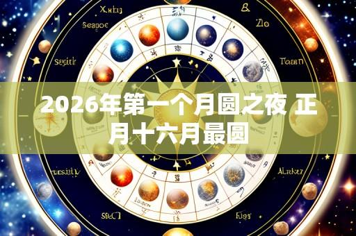 2026年第一个月圆之夜 正月十六月最圆