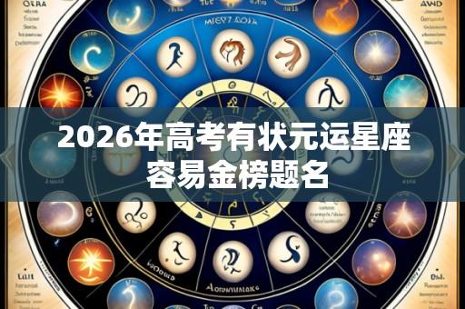 2026年高考有状元运星座 容易金榜题名