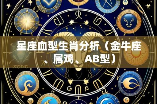 星座血型生肖分析（金牛座、属鸡、AB型）
