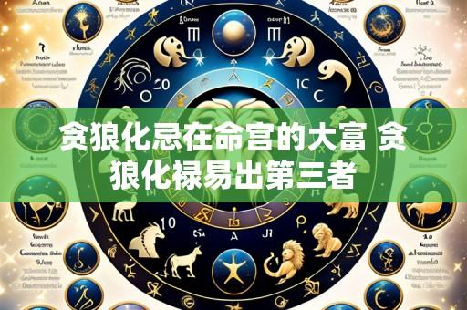 贪狼化忌在命宫的大富 贪狼化禄易出第三者