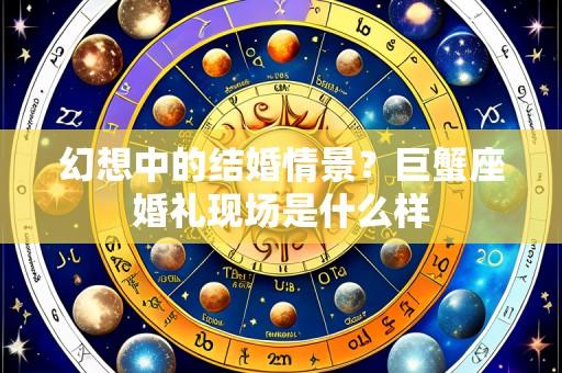 幻想中的结婚情景？巨蟹座婚礼现场是什么样