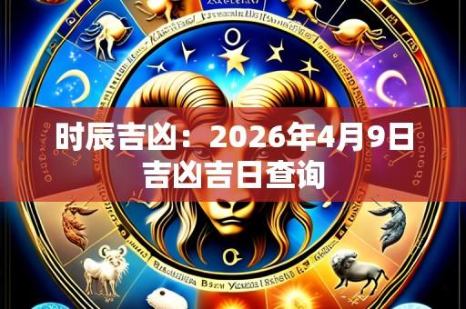 时辰吉凶:2026年4月9日吉凶吉日查询