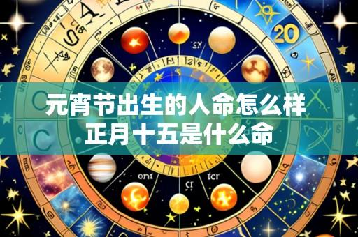 元宵节出生的人命怎么样 正月十五是什么命