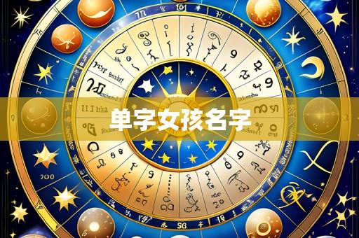 单字女孩名字