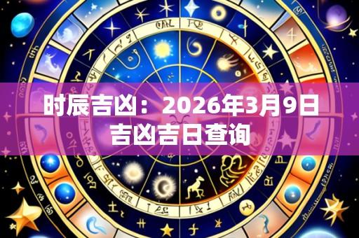 时辰吉凶:2026年3月9日吉凶吉日查询
