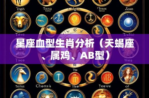 星座血型生肖分析(天蝎座、属鸡、AB型)