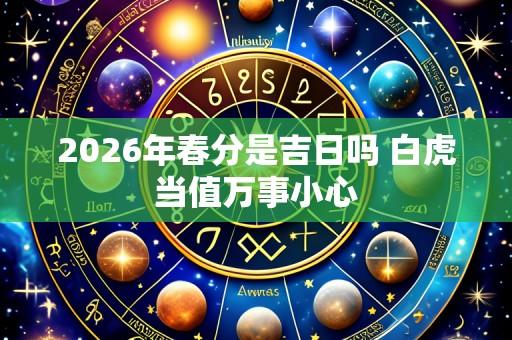 2026年春分是吉日吗 白虎当值万事小心