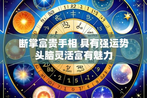 断掌富贵手相 具有强运势头脑灵活富有魅力