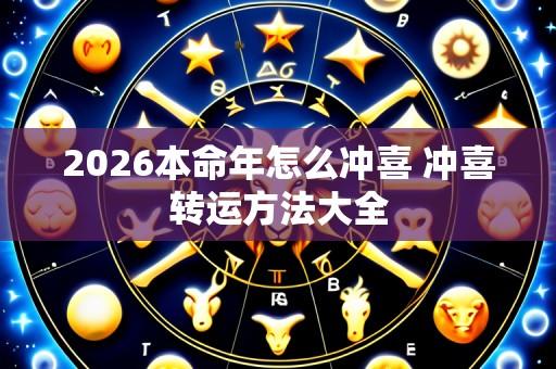 2026本命年怎么冲喜 冲喜转运方法大全