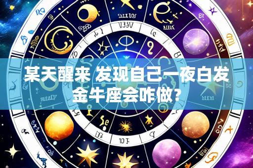 某天醒来 发现自己一夜白发金牛座会咋做？