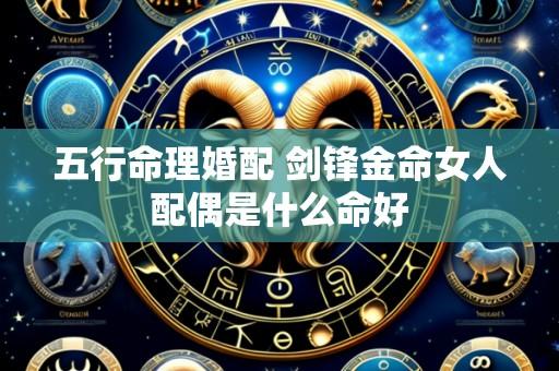 五行命理婚配 剑锋金命女人配偶是什么命好