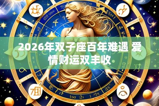 2026年双子座百年难遇 爱情财运双丰收
