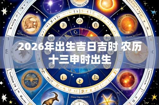 2026年出生吉日吉时 农历十三申时出生