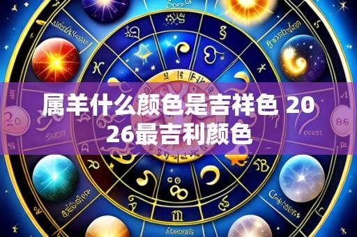 属羊什么颜色是吉祥色 2026最吉利颜色
