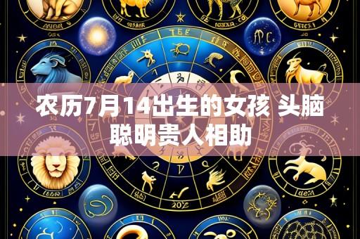 农历7月14出生的女孩 头脑聪明贵人相助