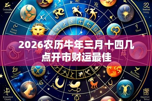 2026农历牛年三月十四几点开市财运最佳