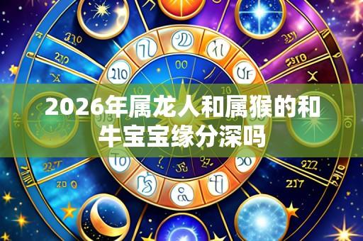 2026年属龙人和属猴的和牛宝宝缘分深吗
