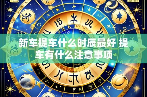 新车提车什么时辰最好 提车有什么注意事项