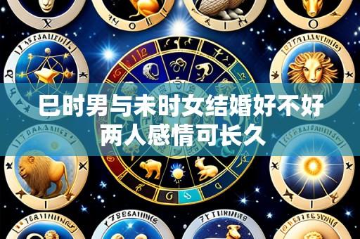 巳时男与未时女结婚好不好 两人感情可长久