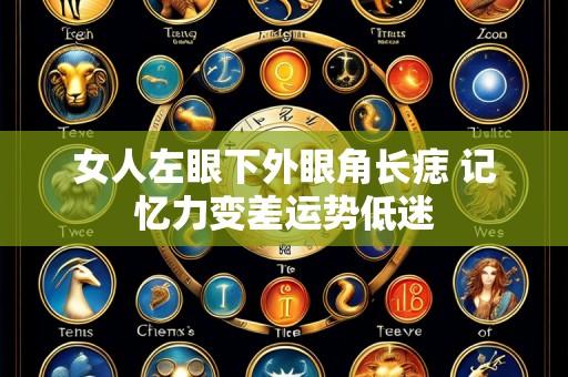 女人左眼下外眼角长痣 记忆力变差运势低迷