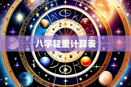 八字轻重计算表