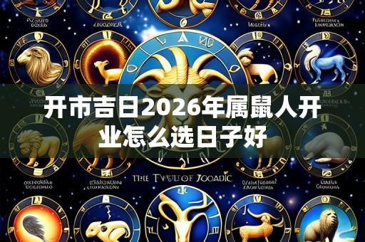 开市吉日2026年属鼠人开业怎么选日子好