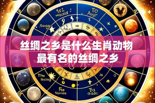 丝绸之乡是什么生肖动物 最有名的丝绸之乡
