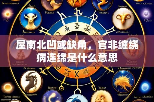 屋南北凹或缺角，官非缠绕病连绵是什么意思