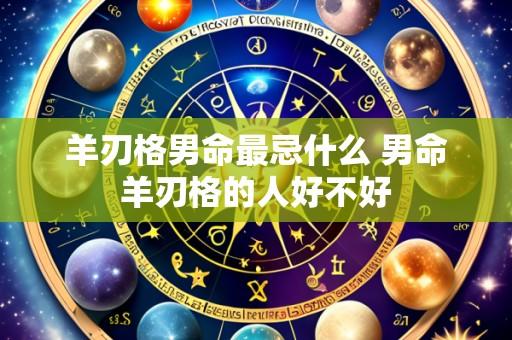 羊刃格男命最忌什么 男命羊刃格的人好不好