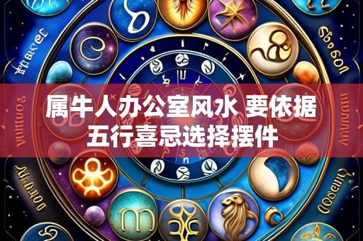 属牛人办公室风水 要依据五行喜忌选择摆件
