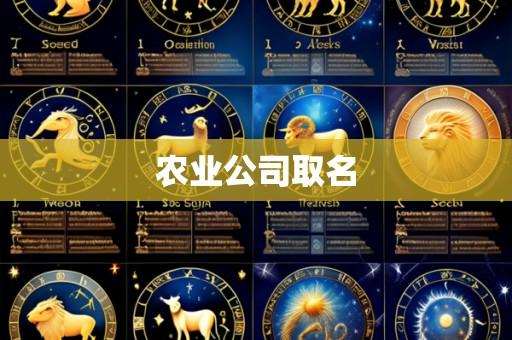 农业公司取名