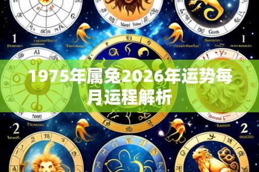 1975年属兔2026年运势每月运程解析