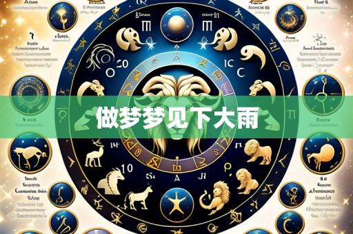 做梦梦见下大雨