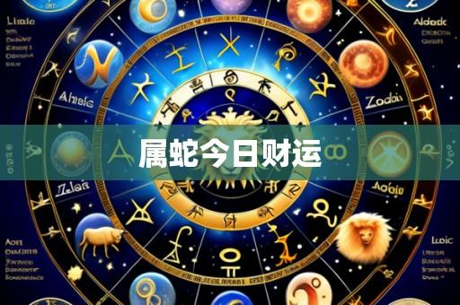 属蛇今日财运