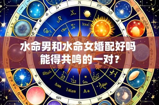 水命男和水命女婚配好吗 能得共鸣的一对?