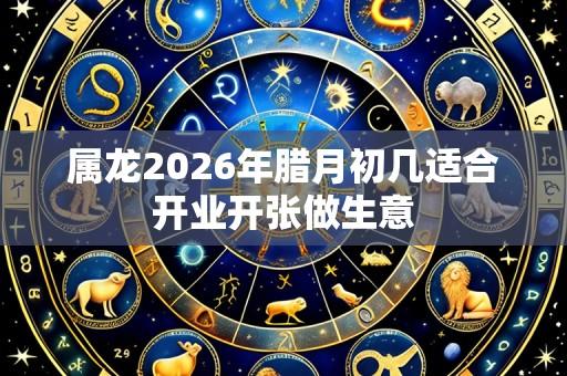 属龙2026年腊月初几适合开业开张做生意