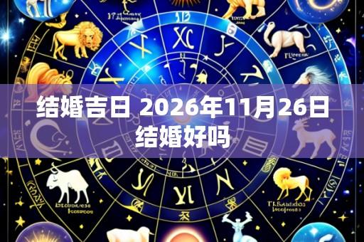 结婚吉日 2026年11月26日结婚好吗
