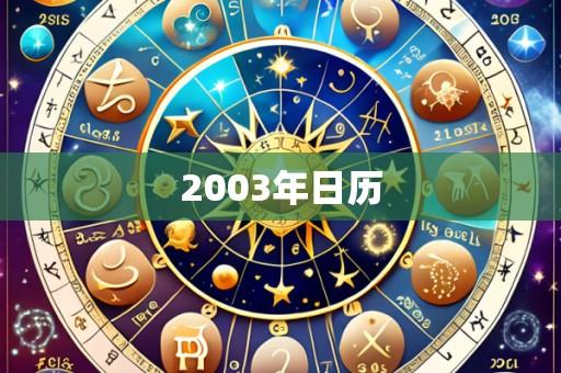 2003年日历