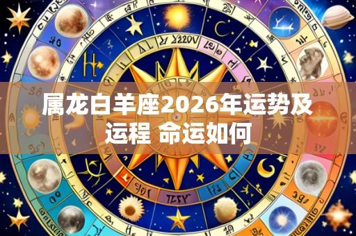 属龙白羊座2026年运势及运程 命运如何