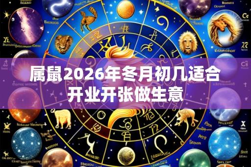 属鼠2026年冬月初几适合开业开张做生意
