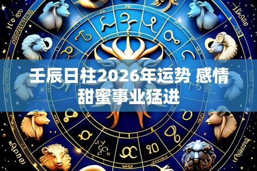 壬辰日柱2026年运势 感情甜蜜事业猛进