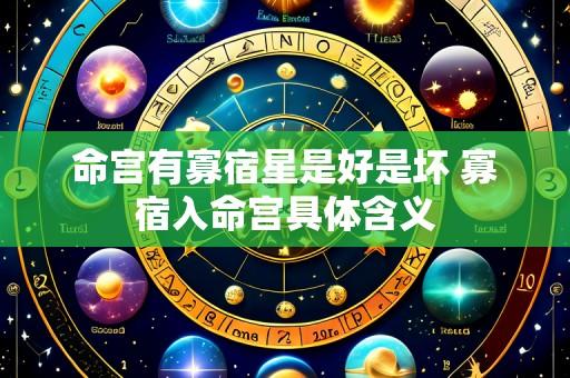 命宫有寡宿星是好是坏 寡宿入命宫具体含义