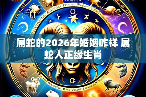 属蛇的2026年婚姻咋样 属蛇人正缘生肖